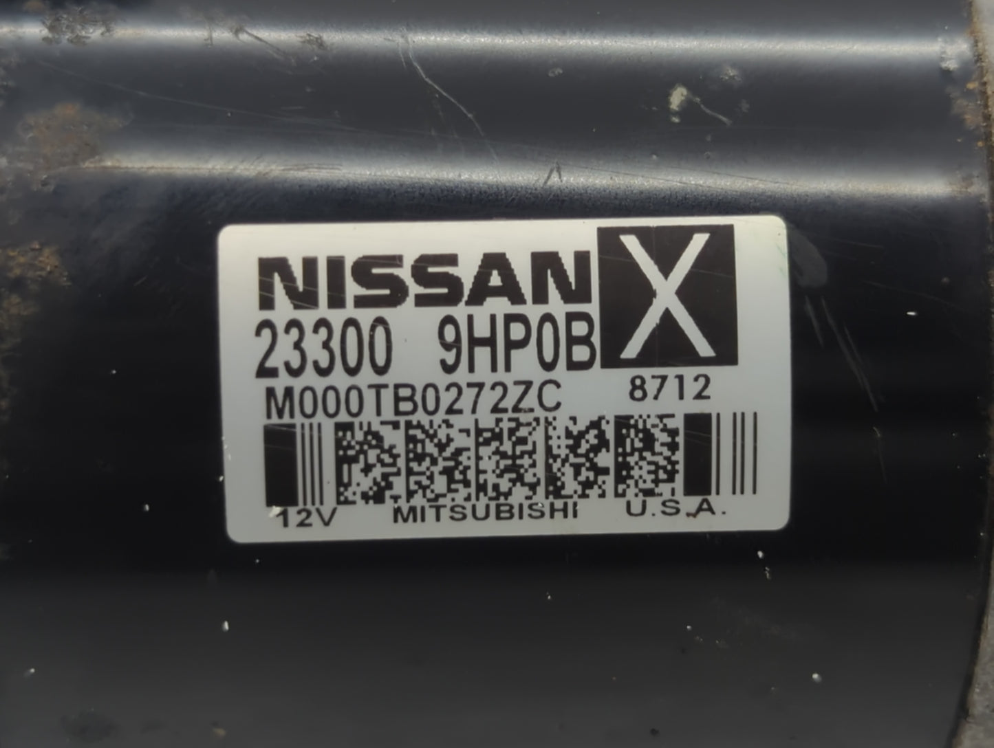 2016-2021 Nissan Maxima Car Starter Motor Solenoid OEM P/N:M000TB0272ZC 23300 9HP0B Fits OEM Used Auto Parts - Oemusedautopa