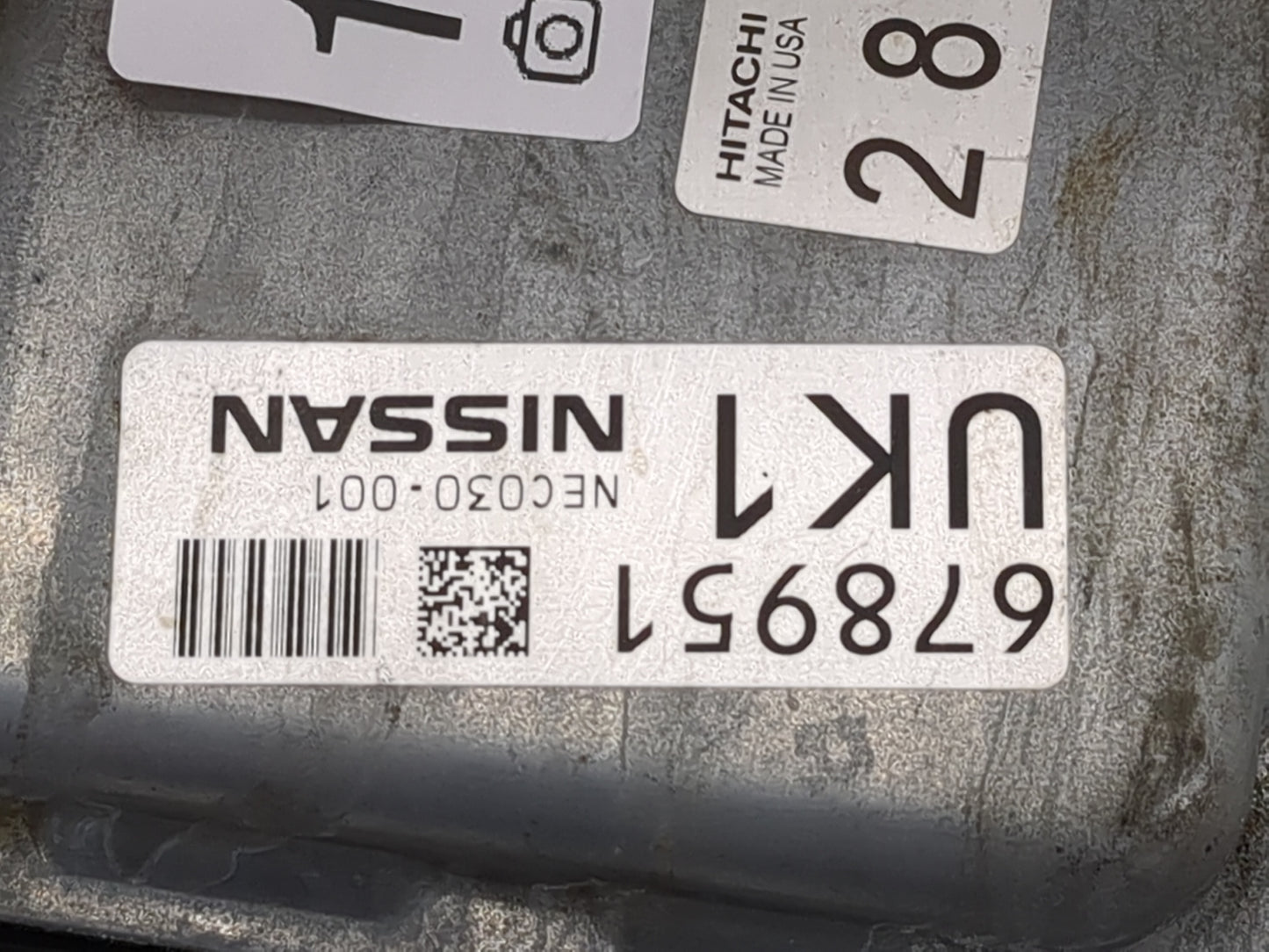 2018 Nissan Murano PCM Engine Control Computer ECU ECM PCU OEM P/N:NEC030-001 Fits Fits 2019 2020 OEM Used Auto Parts - Oemu