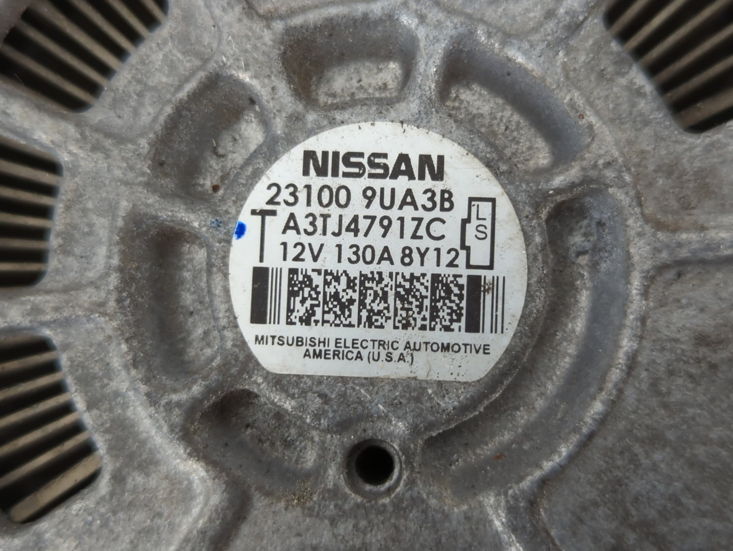 2018-2022 Nissan Murano Alternator Replacement Generator Charging Assembly Engine OEM P/N:23100 9UA3B Fits OEM Used Auto Par