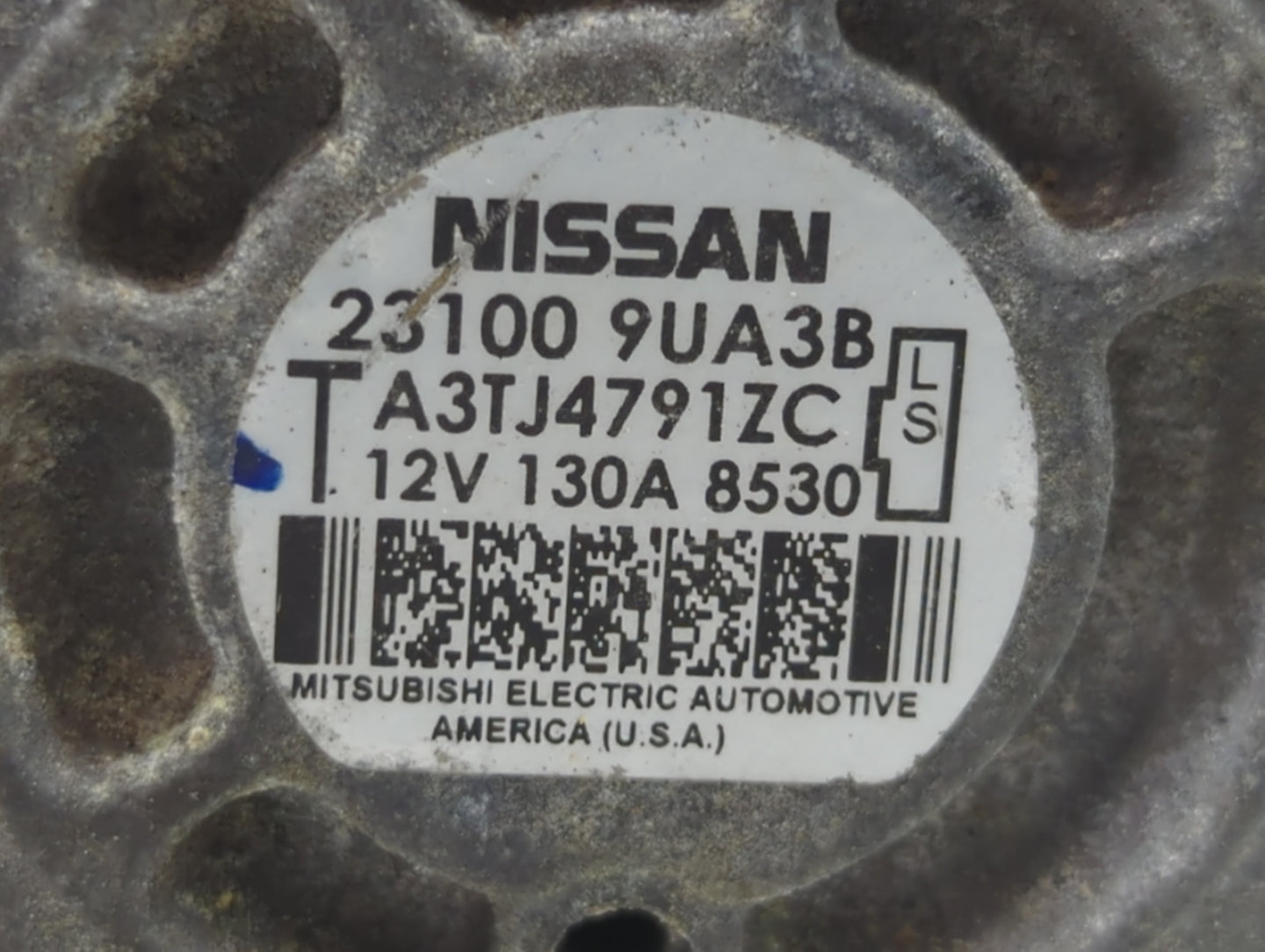 2018-2022 Nissan Murano Alternator Replacement Generator Charging Assembly Engine OEM P/N:23100 9UA3B Fits OEM Used Auto Par