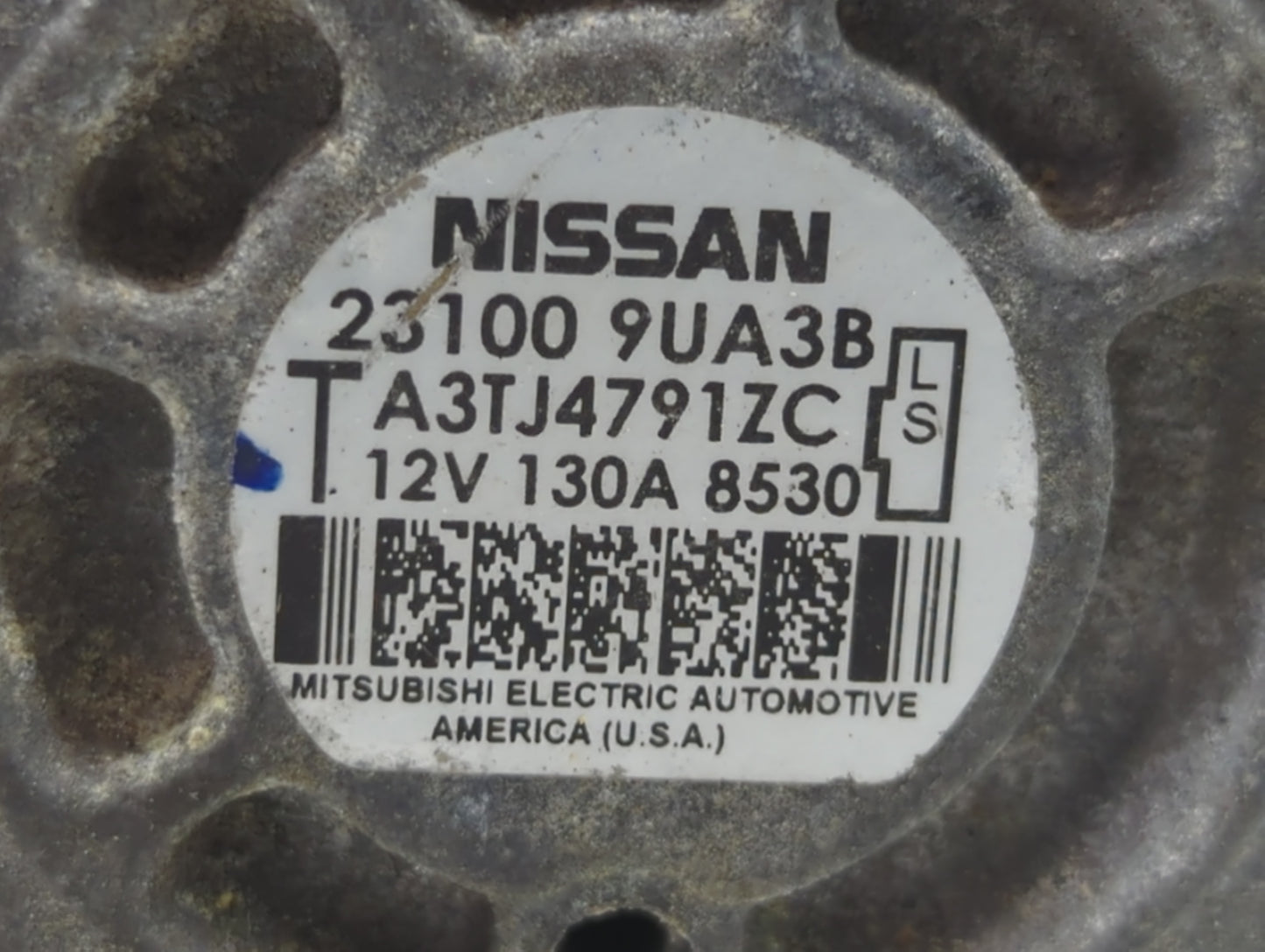 2018-2022 Nissan Murano Alternator Replacement Generator Charging Assembly Engine OEM P/N:23100 9UA3B Fits OEM Used Auto Par