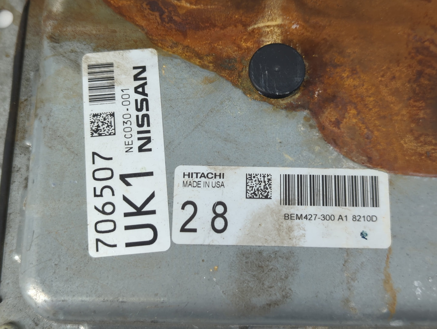 2018 Nissan Murano PCM Engine Control Computer ECU ECM PCU OEM P/N:706507 NEC030-001 Fits Fits 2019 2020 OEM Used Auto Parts