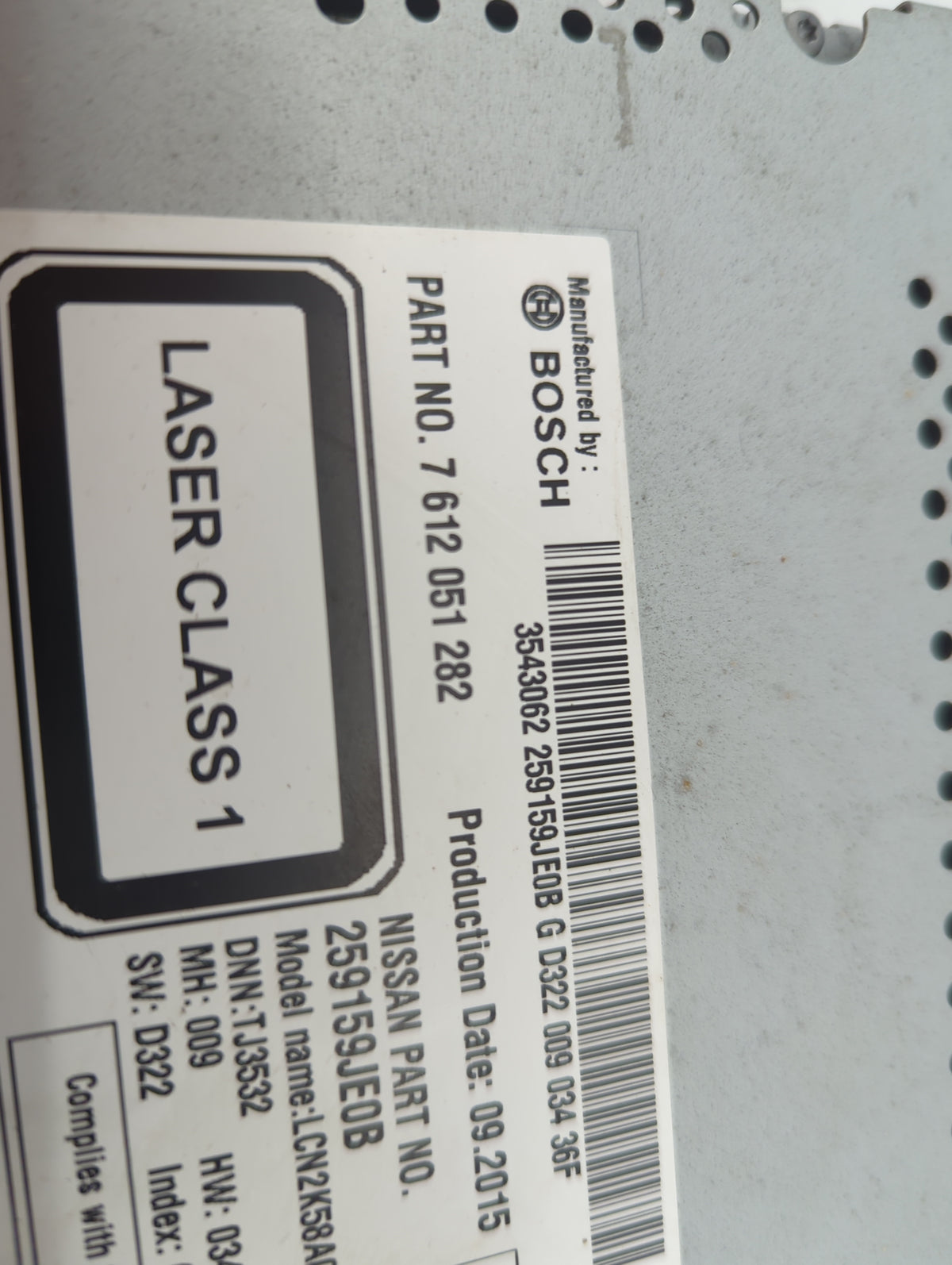 2018 Nissan Nv1500 Information Radio Display Screen - Oemusedautoparts1.com