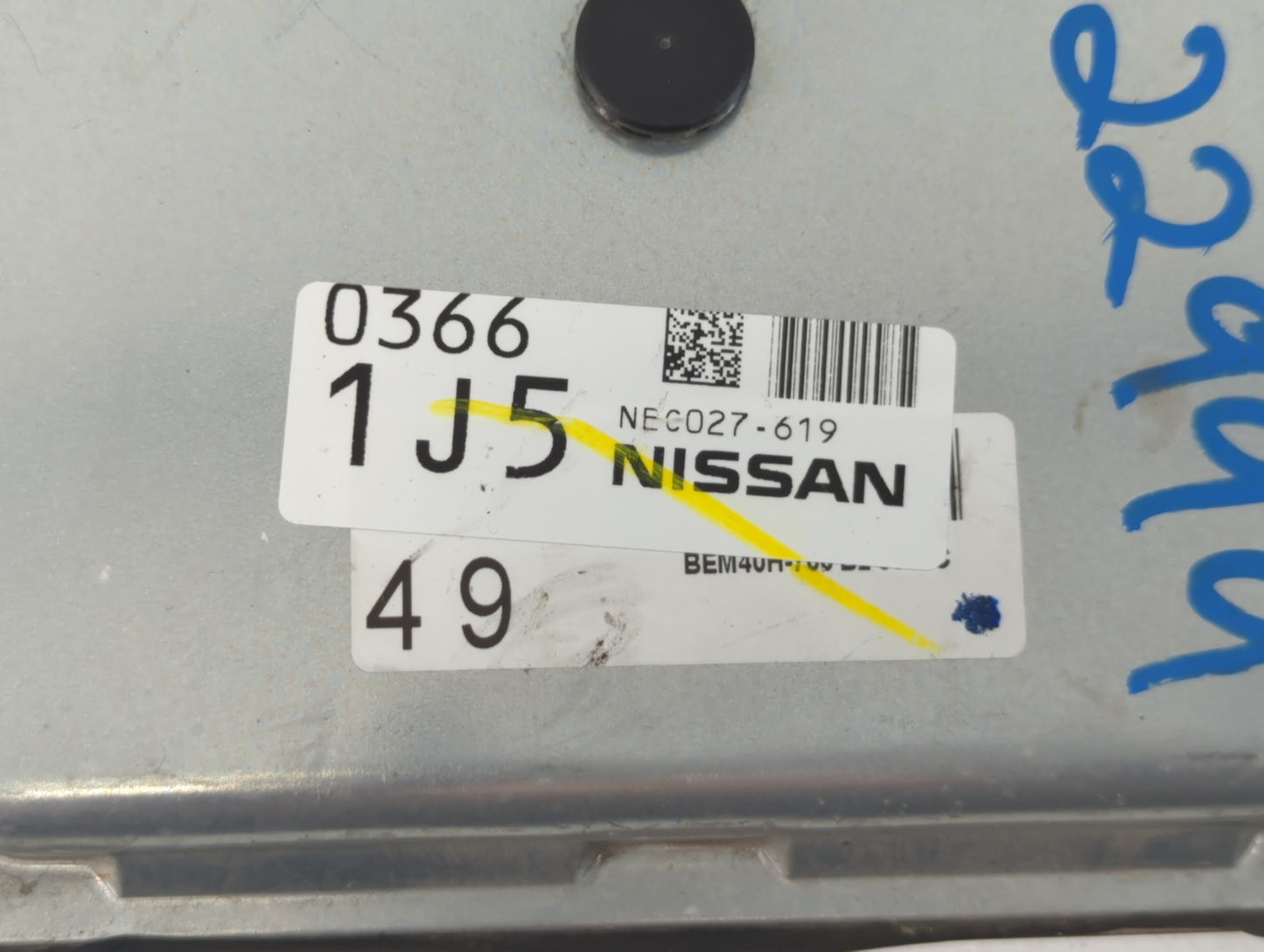 2018-2019 Nissan Nv200 PCM Engine Control Computer ECU ECM PCU OEM P/N:NEC027-619 Fits Fits 2018 2019 OEM Used Auto Parts - 