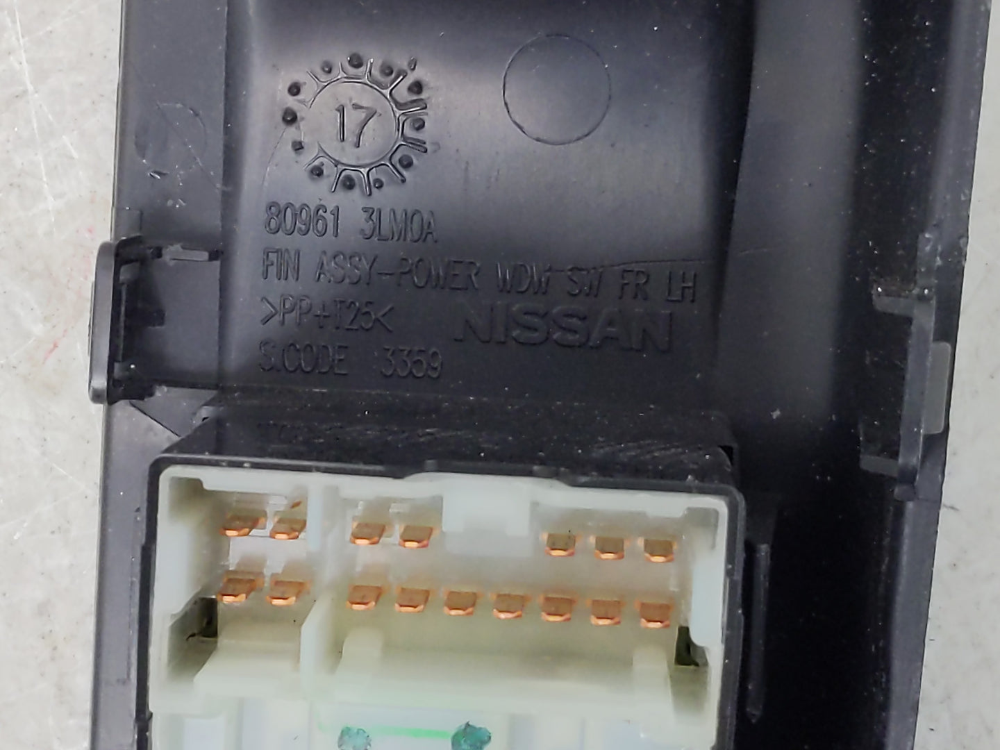 2014-2020 Nissan Nv200 Master Power Window Switch Replacement Driver Side Left P/N:80961 3LM0A Fits OEM Used Auto Parts - Oe