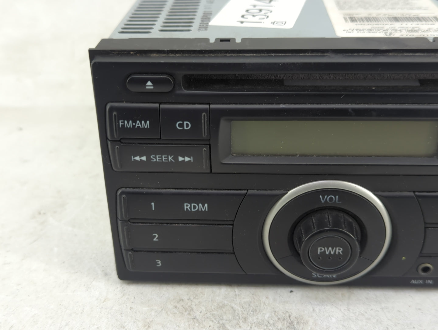 2018 Nissan Nv2500 Radio AM FM Cd Player Receiver Replacement P/N:28185 3AN0A Fits OEM Used Auto Parts - Oemusedautoparts1.c