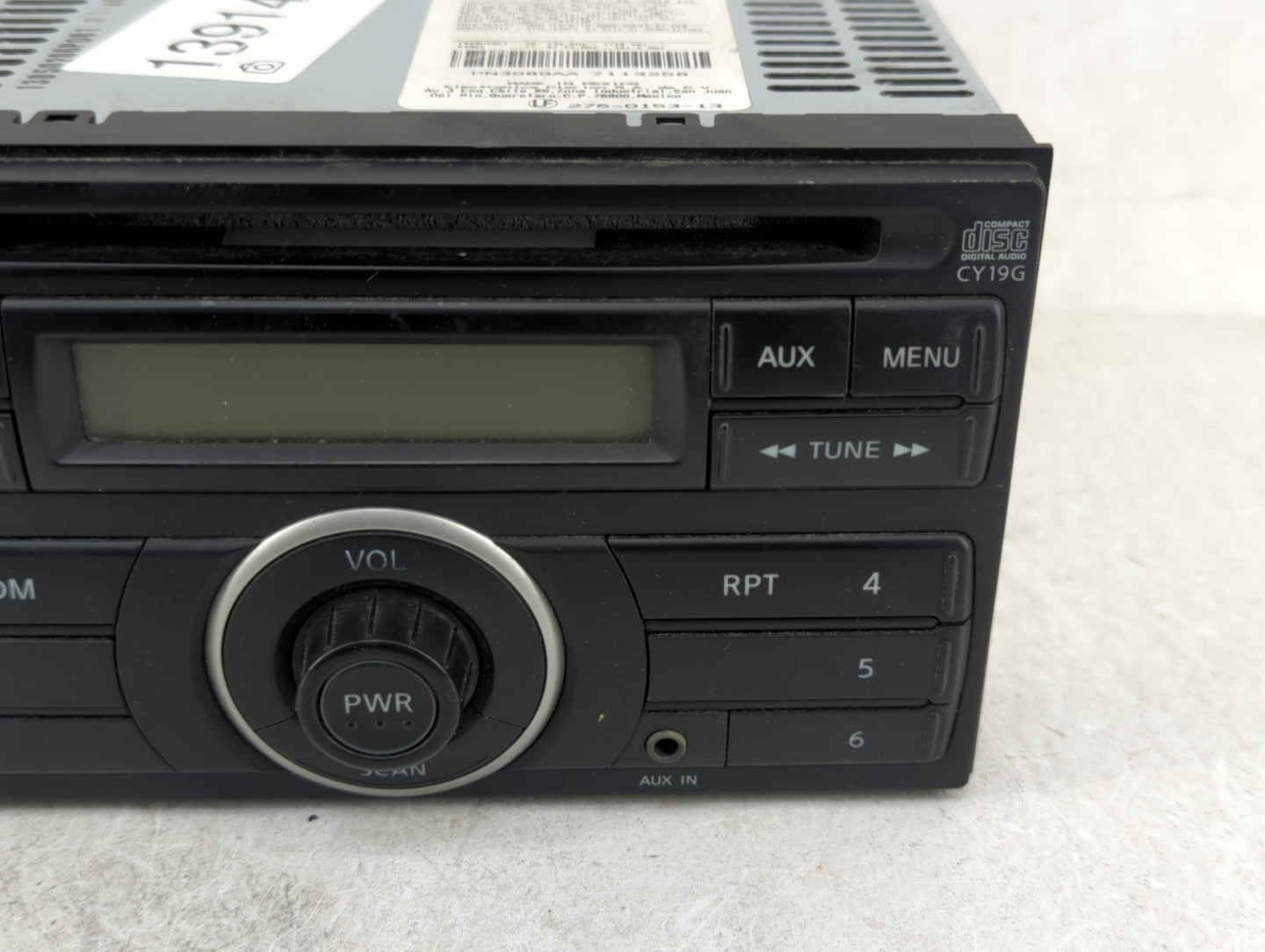 2018 Nissan Nv2500 Radio AM FM Cd Player Receiver Replacement P/N:28185 3AN0A Fits OEM Used Auto Parts - Oemusedautoparts1.c