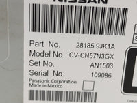 2018 Nissan Nv2500 Radio AM FM Cd Player Receiver Replacement P/N:28185 9JK1A CV-CN57N3GX Fits OEM Used Auto Parts - Oemused