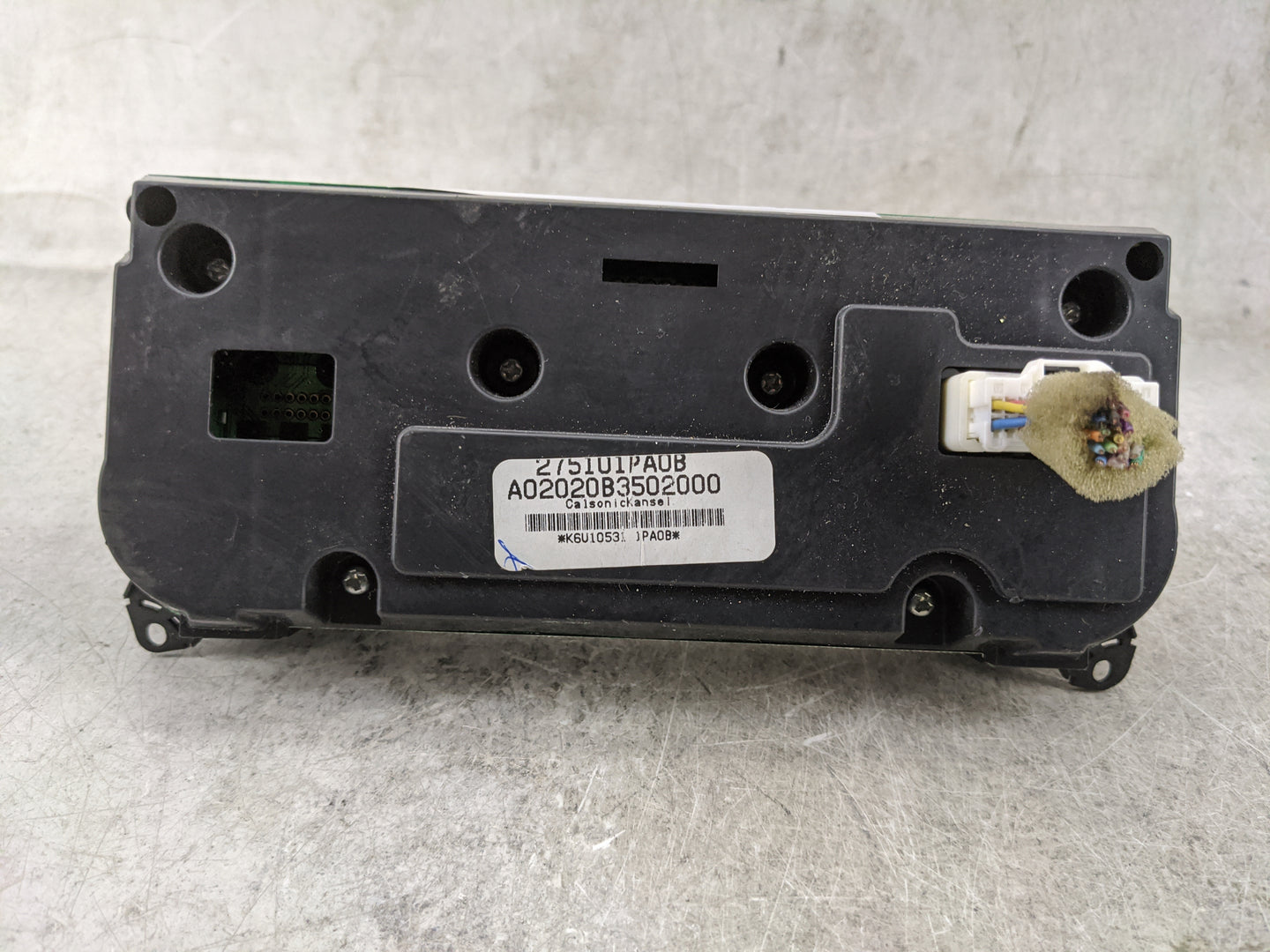 2018 Nissan Nv 1500 Climate Control Module Temperature AC/Heater Replacement P/N:275101PA0B A02020B3502000 Fits OEM Used Aut