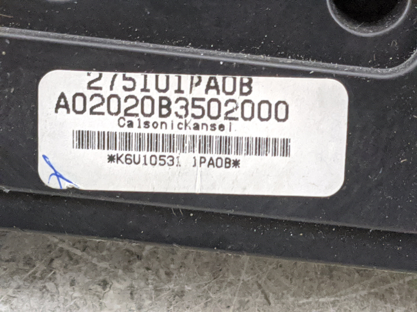 2018 Nissan Nv 1500 Climate Control Module Temperature AC/Heater Replacement P/N:275101PA0B A02020B3502000 Fits OEM Used Aut