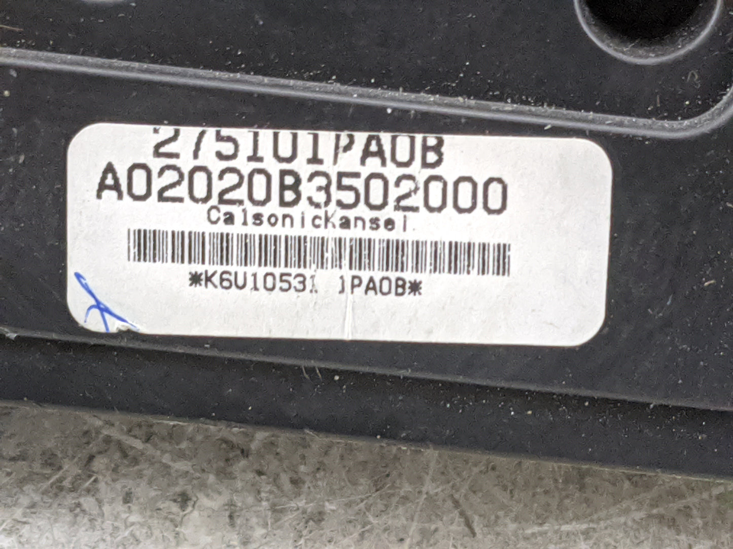 2018 Nissan Nv 1500 Climate Control Module Temperature AC/Heater Replacement P/N:275101PA0B A02020B3502000 Fits OEM Used Aut