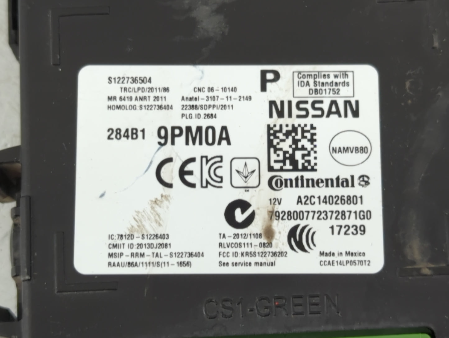 2016 Pathfinder Bluetooth Phone Communication Control Module Ccm Oem - Oemusedautoparts1.com