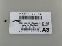 2018-2018 Nissan Pathfinder Temperature Control Module 27760 9pj6a - Oemusedautoparts1.com