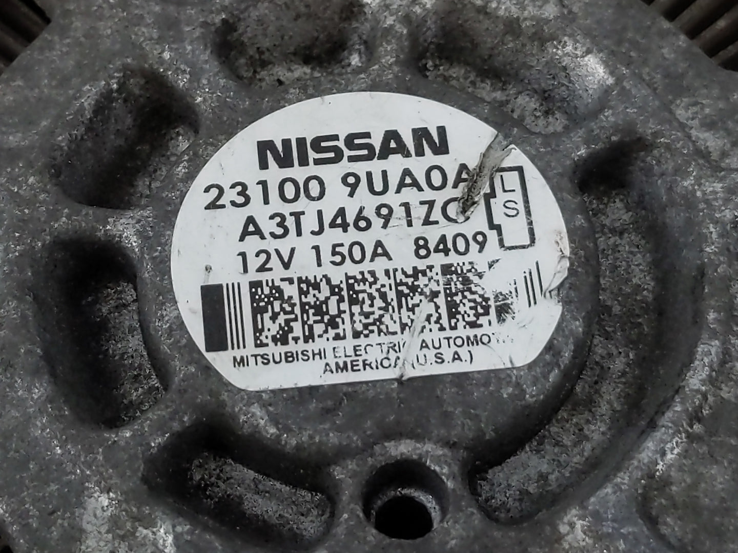 2017-2020 Nissan Pathfinder Alternator Replacement Generator Charging Assembly Engine OEM P/N:23100 9UA0A Fits OEM Used Auto