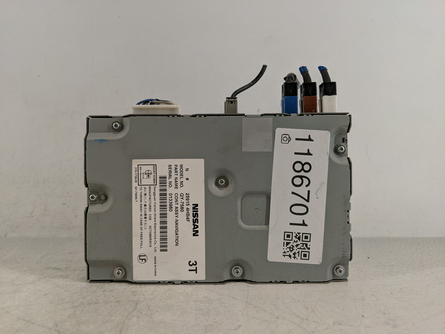 2018-2020 Nissan Pathfinder Radio AM FM Cd Player Receiver Replacement P/N:9PJ3E 210233 Fits Fits 2018 2019 2020 OEM Used Au