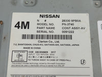 2017-2020 Nissan Pathfinder Radio AM FM Cd Player Receiver Replacement P/N:28330 9PB0A Fits Fits 2017 2018 2019 2020 OEM Use