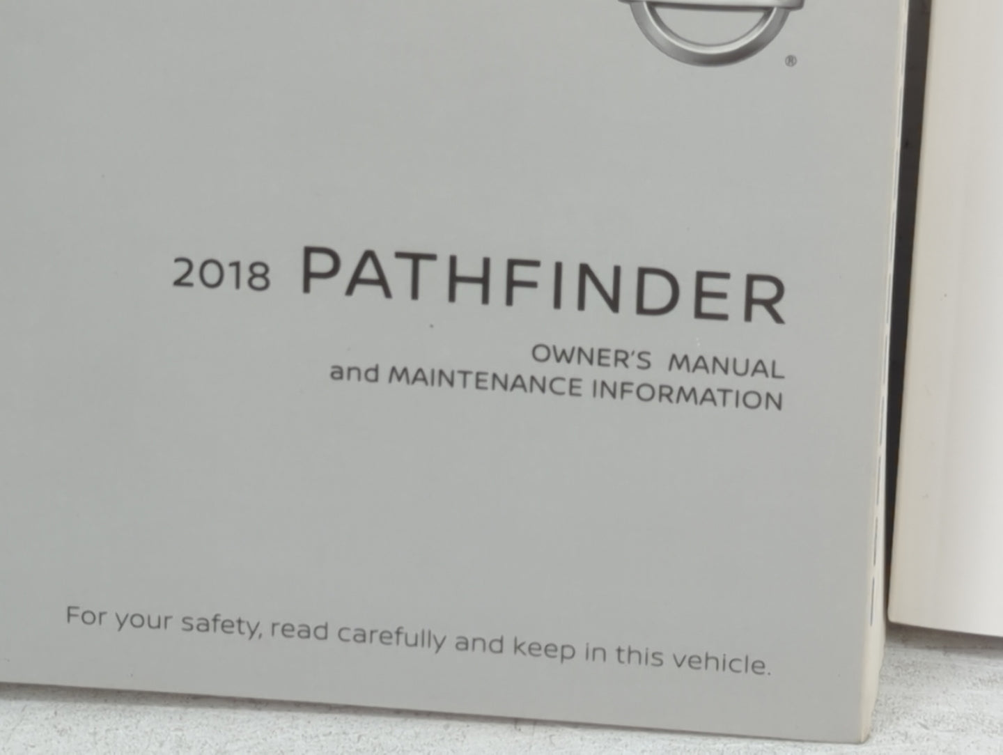 2018 Nissan Pathfinder Owners Manual Book Guide P/N:OM18EA 0R52U0 OEM Used Auto Parts - Oemusedautoparts1.com