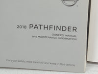 2018 Nissan Pathfinder Owners Manual Book Guide P/N:OM18EA 0R52U0 OEM Used Auto Parts - Oemusedautoparts1.com