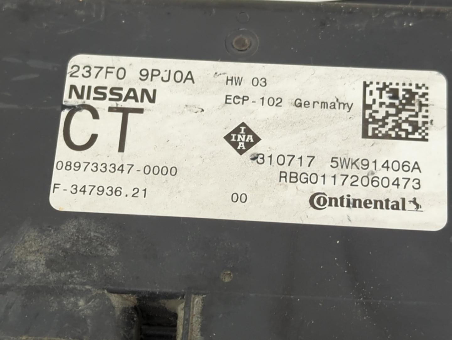 2018 Nissan Pathfinder PCM Engine Control Computer ECU ECM PCU OEM P/N:237F09PJ0A 5WK91406A Fits Fits 2019 2020 OEM Used Aut