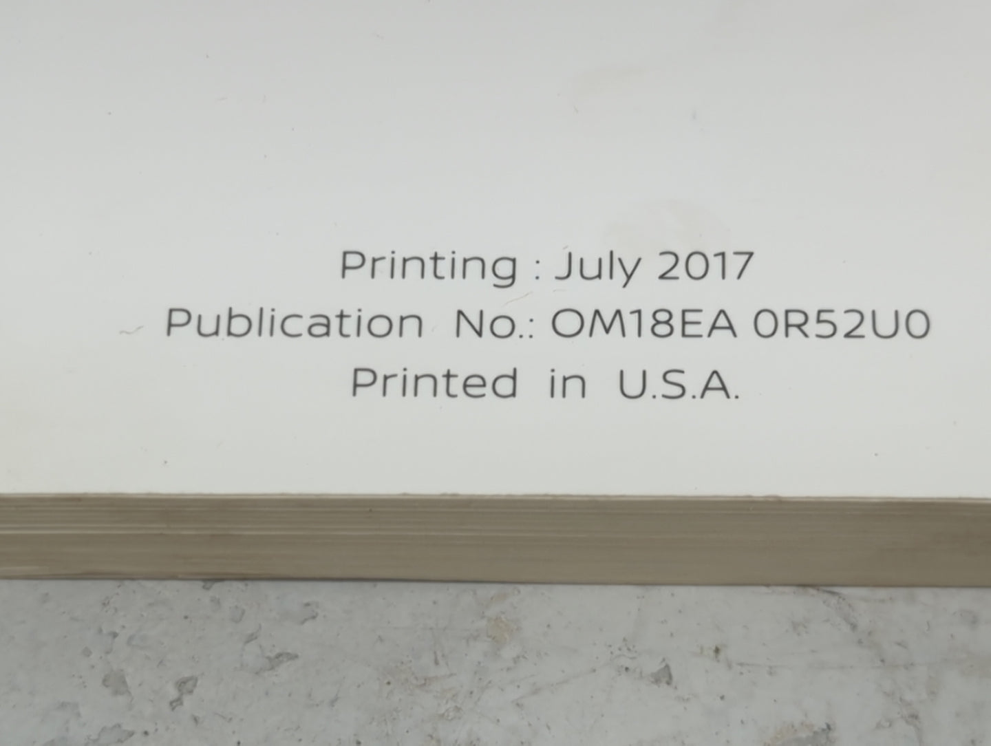 2018 Nissan Pathfinder Owners Manual Book Guide P/N:OM18EA 0R52U0 OEM Used Auto Parts - Oemusedautoparts1.com