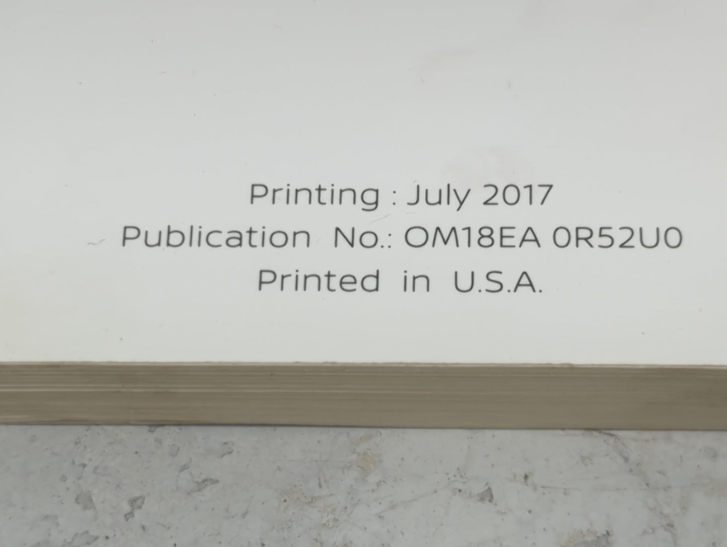 2018 Nissan Pathfinder Owners Manual Book Guide P/N:OM18EA 0R52U0 OEM Used Auto Parts - Oemusedautoparts1.com