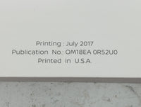 2018 Nissan Pathfinder Owners Manual Book Guide P/N:OM18EA0R52U0 OEM Used Auto Parts - Oemusedautoparts1.com