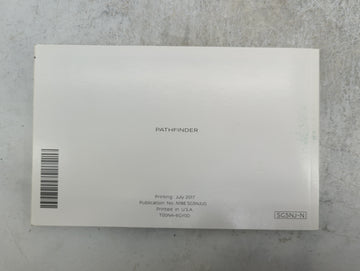 2018 Nissan Pathfinder Owners Manual Book Guide P/N:N18E SG5NJU0 T00NA-6GY0D, LL18EA NALLU1, SG5NJ-N OEM Used Auto Parts