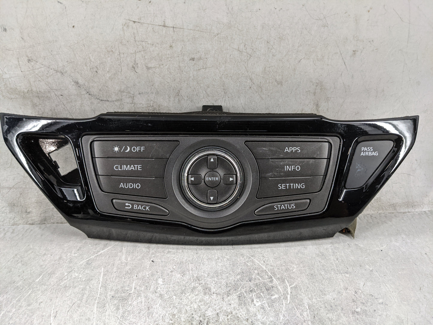 2018 Nissan Pathfinder Radio Control Panel 1474666 - Oemusedautoparts1.com