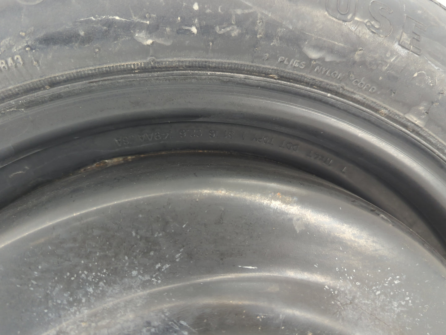 2018 Nissan Pathfinder Spare Donut Tire Wheel Rim Oem - Oemusedautoparts1.com