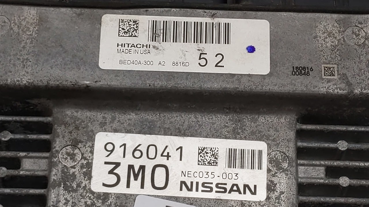 2018-2019 Nissan Pathfinder PCM Engine Control Computer ECU ECM PCU OEM P/N:237F0 9PJ1A BED40A-300, NEC038-076 Fits Fits 201