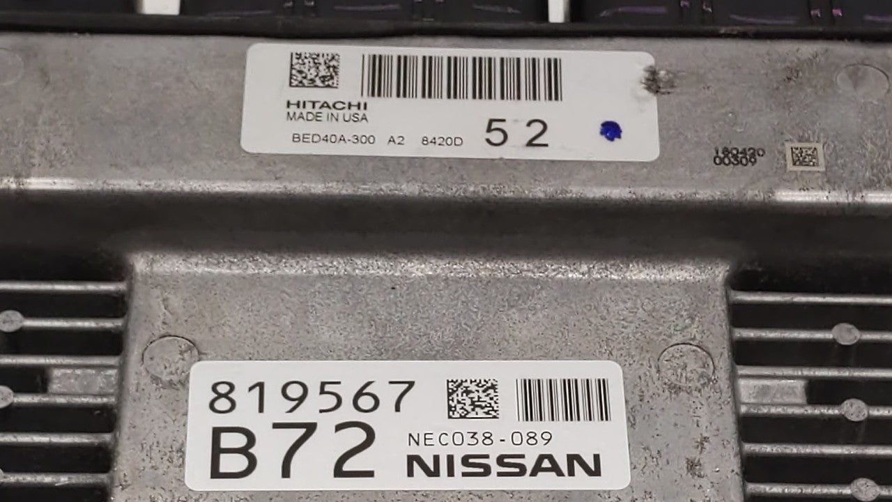 2018-2019 Nissan Pathfinder PCM Engine Control Computer ECU ECM PCU OEM P/N:BED40D-300 A1 237F0 9PJ1A Fits Fits 2018 2019 OE