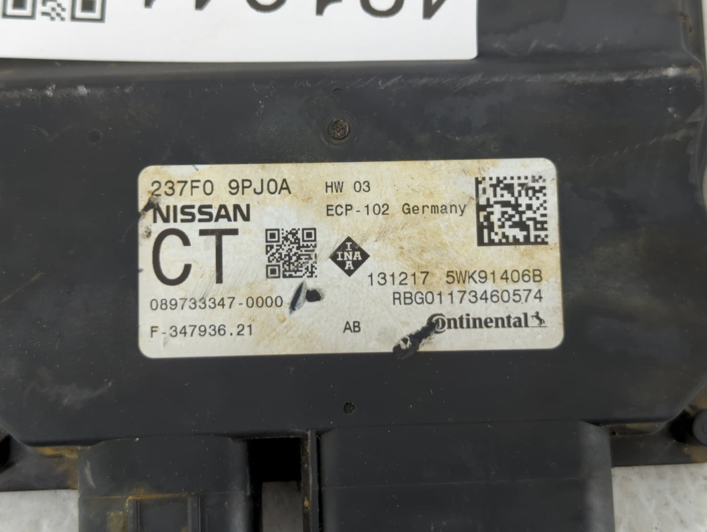 2018 Nissan Pathfinder PCM Engine Control Computer ECU ECM PCU OEM P/N:23750 9PJ1A 237F0 9PJ0A Fits Fits 2019 2020 OEM Used 