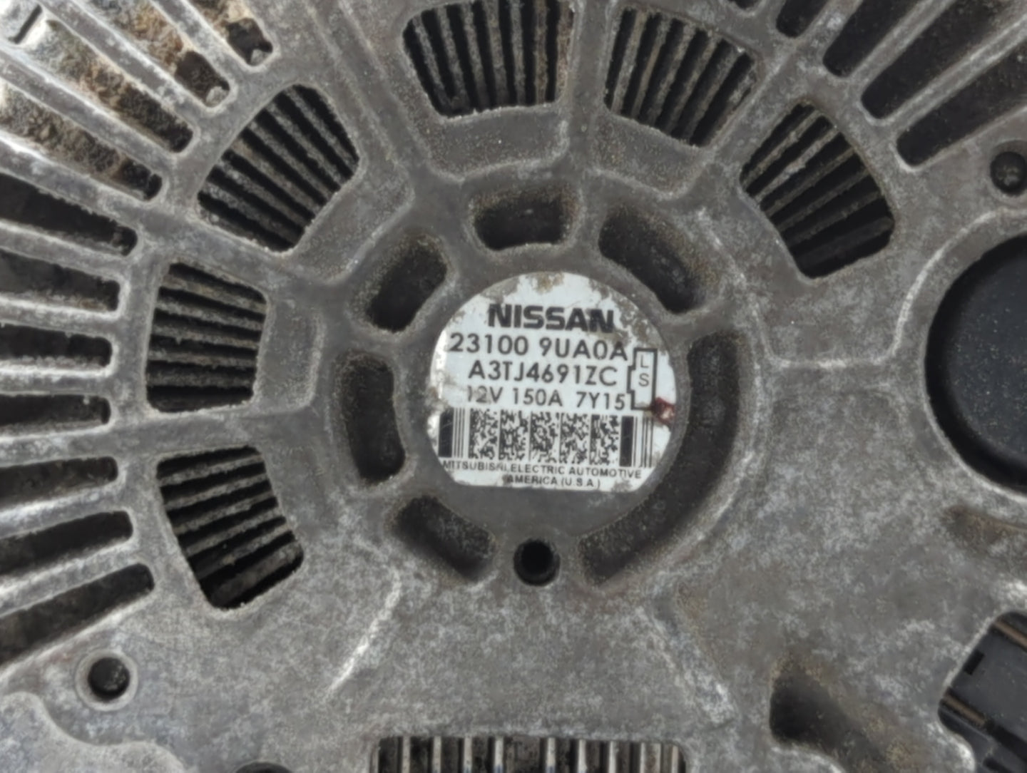 2017-2020 Nissan Pathfinder Alternator Replacement Generator Charging Assembly Engine OEM P/N:23100 9UA0A Fits OEM Used Auto