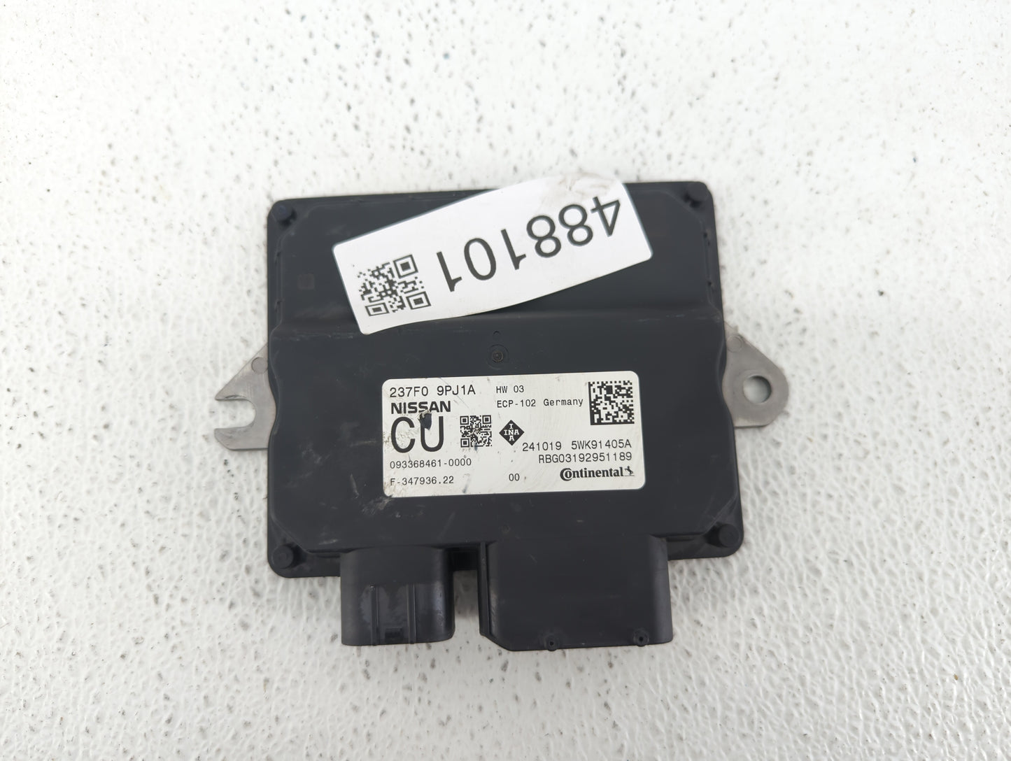 2018-2019 Nissan Pathfinder PCM Engine Control Computer ECU ECM PCU OEM P/N:237F0 9PJ1A Fits Fits 2018 2019 2020 OEM Used Au