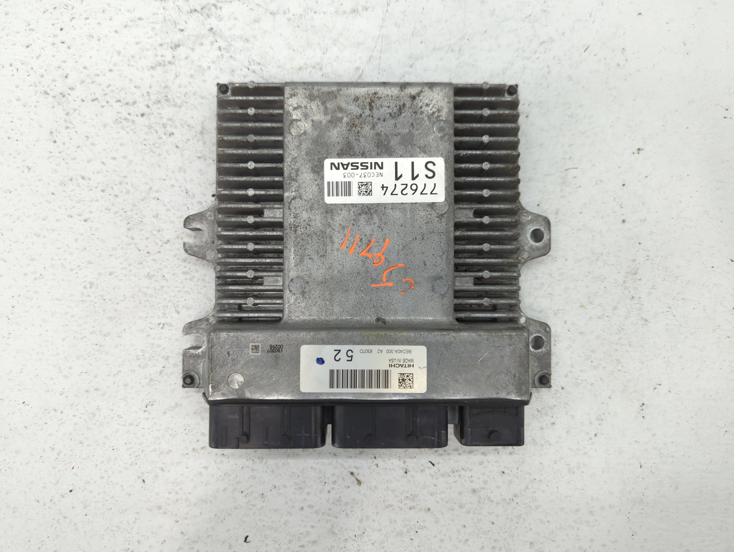 2018-2019 Nissan Pathfinder PCM Engine Control Computer ECU ECM PCU OEM P/N:NEC037-003 NEC046-059 Fits Fits 2018 2019 2020 O