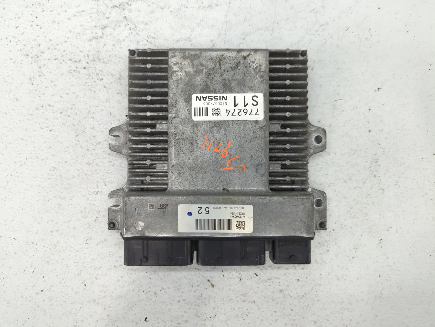 2018-2019 Nissan Pathfinder PCM Engine Control Computer ECU ECM PCU OEM P/N:NEC037-003 NEC046-059 Fits Fits 2018 2019 2020 O