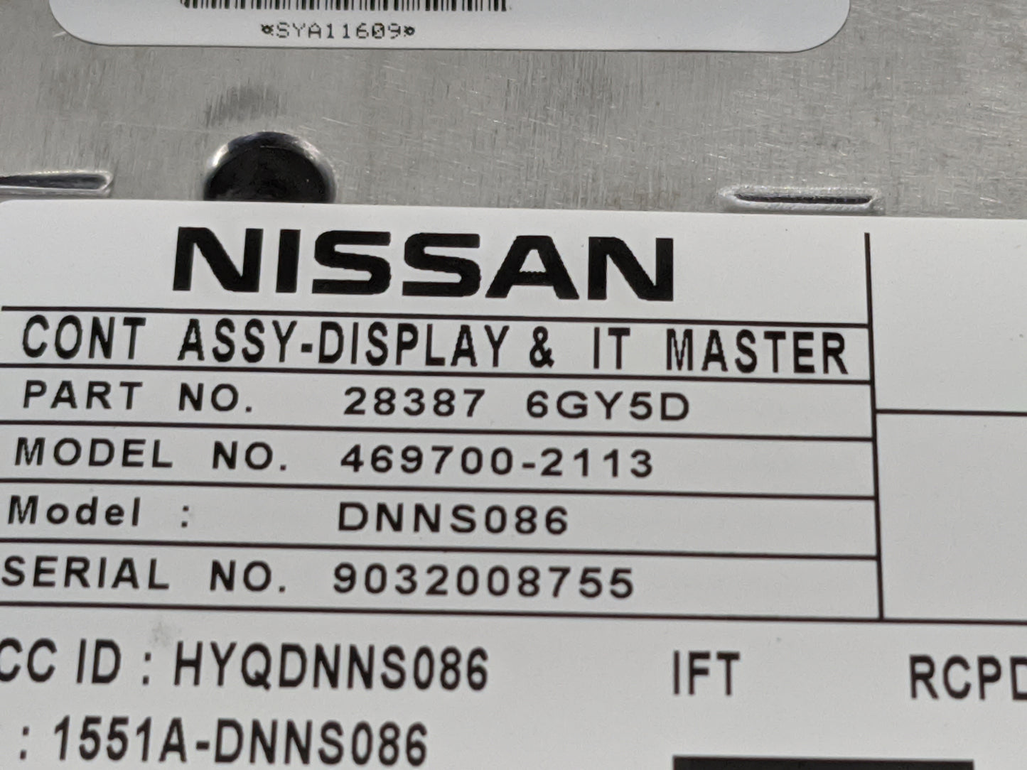 2018 Nissan Pathfinder Information Display Screen 5031064 - Oemusedautoparts1.com