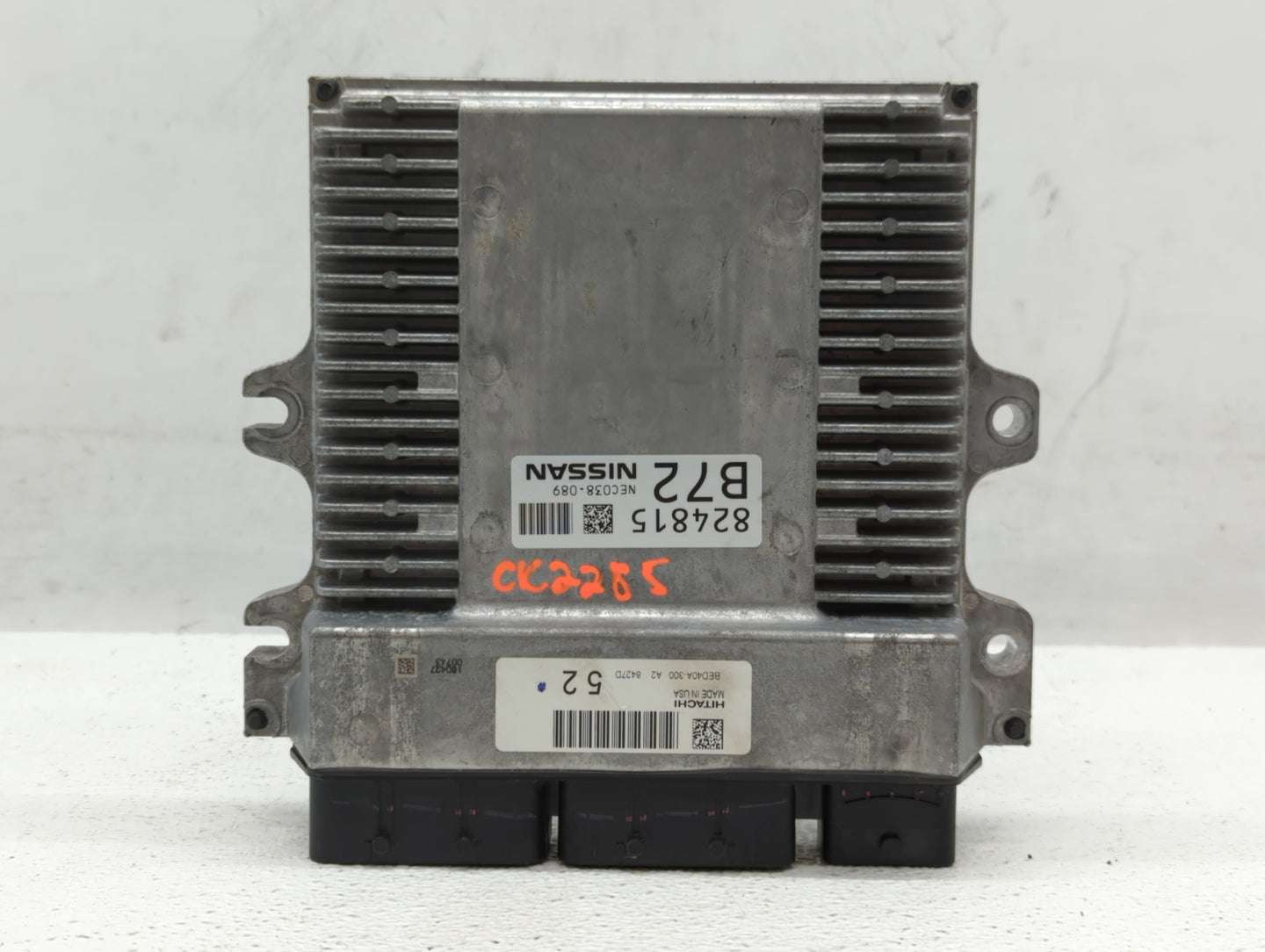 2018-2019 Nissan Pathfinder PCM Engine Control Computer ECU ECM PCU OEM P/N:BED40A-300 A2 NEC038-089 Fits Fits 2018 2019 202