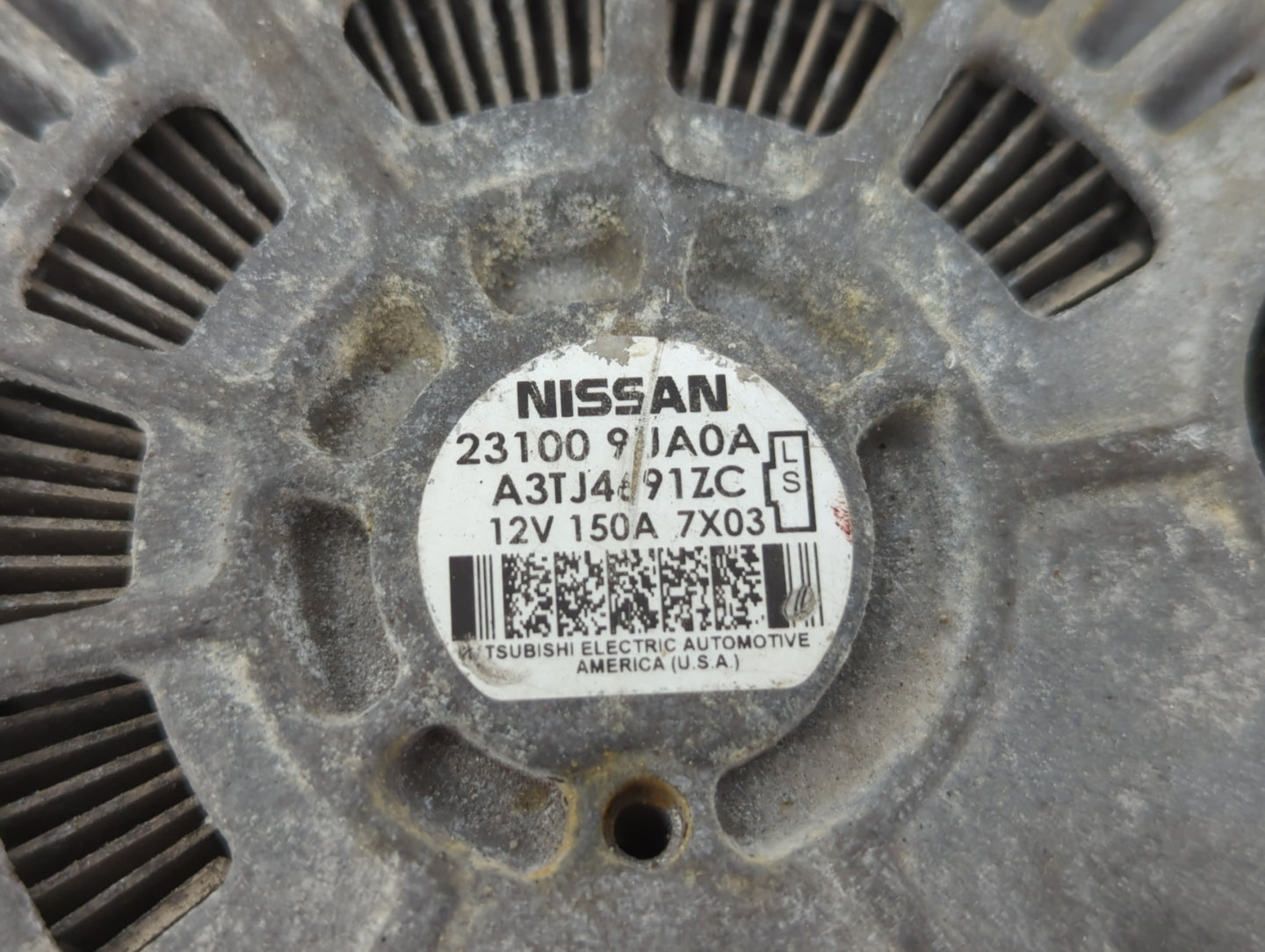 2017-2020 Nissan Pathfinder Alternator Replacement Generator Charging Assembly Engine OEM P/N:23100 9UA0A Fits OEM Used Auto