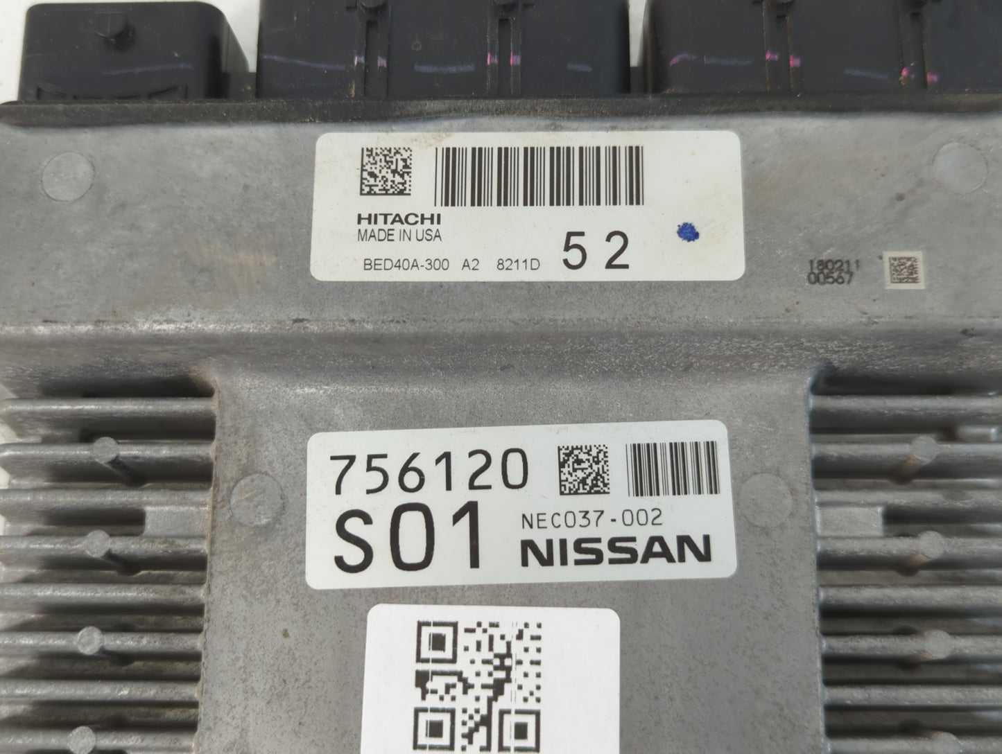 2018-2019 Nissan Pathfinder PCM Engine Control Computer ECU ECM PCU OEM P/N:BED40A-300 A2 8211D NEC037-002 Fits OEM Used Aut