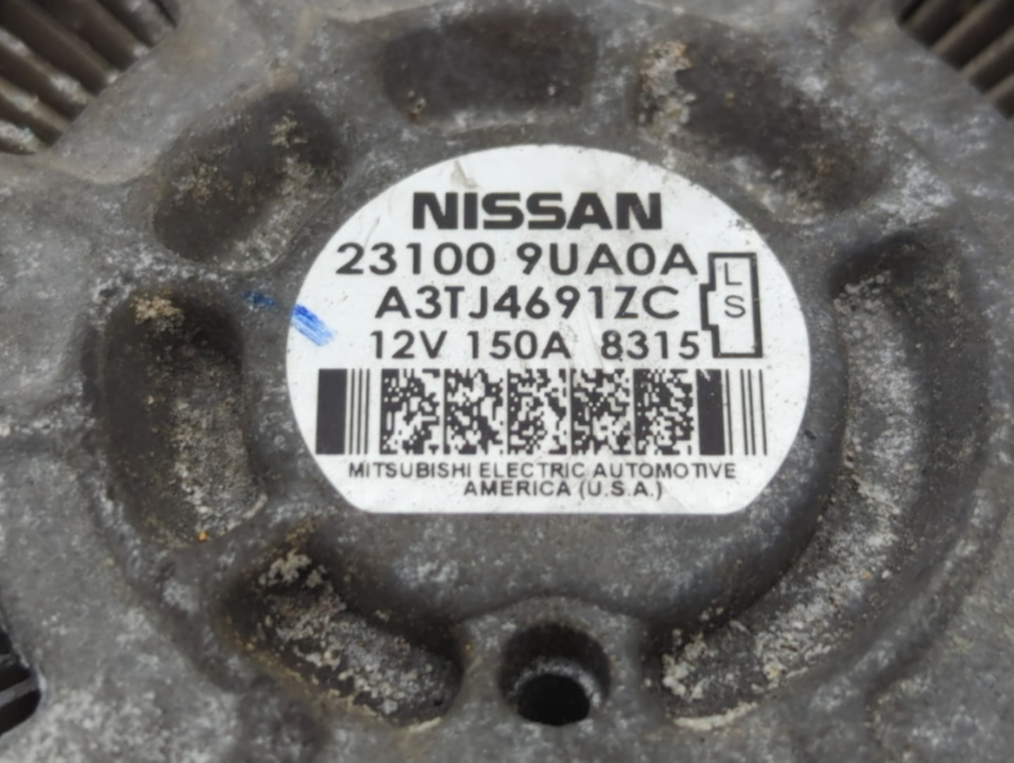 2017-2020 Nissan Pathfinder Alternator Replacement Generator Charging Assembly Engine OEM P/N:23100 9UA0A Fits OEM Used Auto