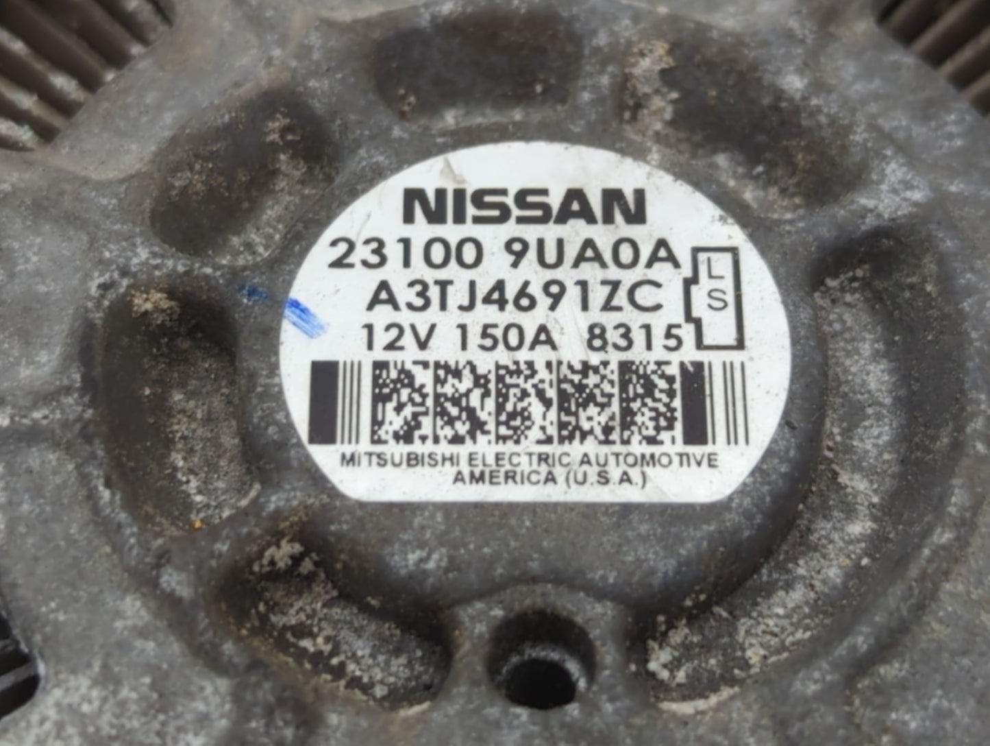 2017-2020 Nissan Pathfinder Alternator Replacement Generator Charging Assembly Engine OEM P/N:23100 9UA0A Fits OEM Used Auto