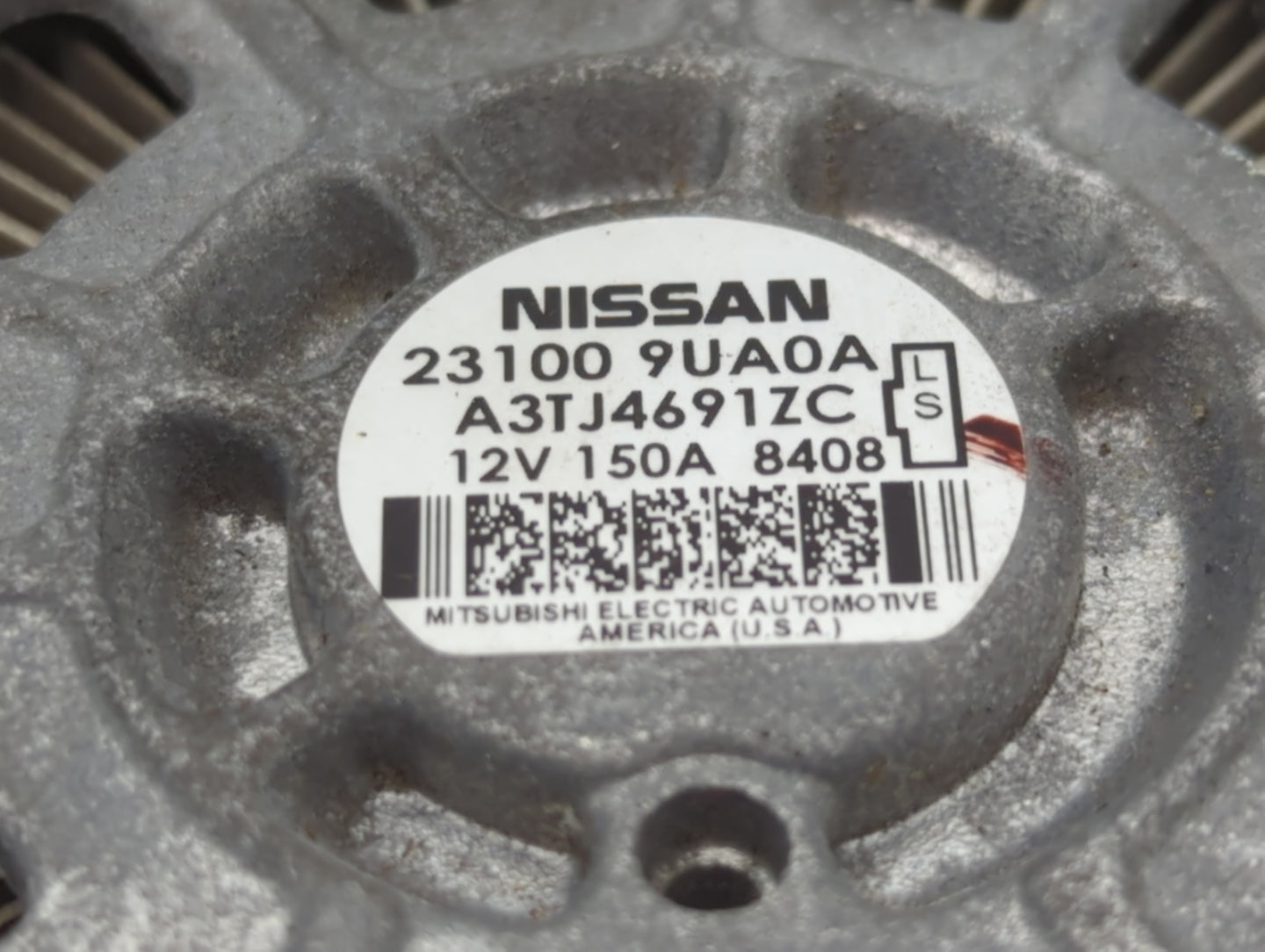 2017-2020 Nissan Pathfinder Alternator Replacement Generator Charging Assembly Engine OEM P/N:23100 9UA0A Fits OEM Used Auto