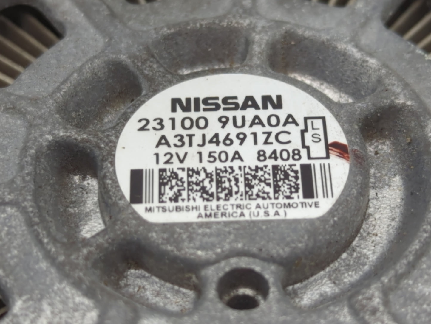 2017-2020 Nissan Pathfinder Alternator Replacement Generator Charging Assembly Engine OEM P/N:23100 9UA0A Fits OEM Used Auto