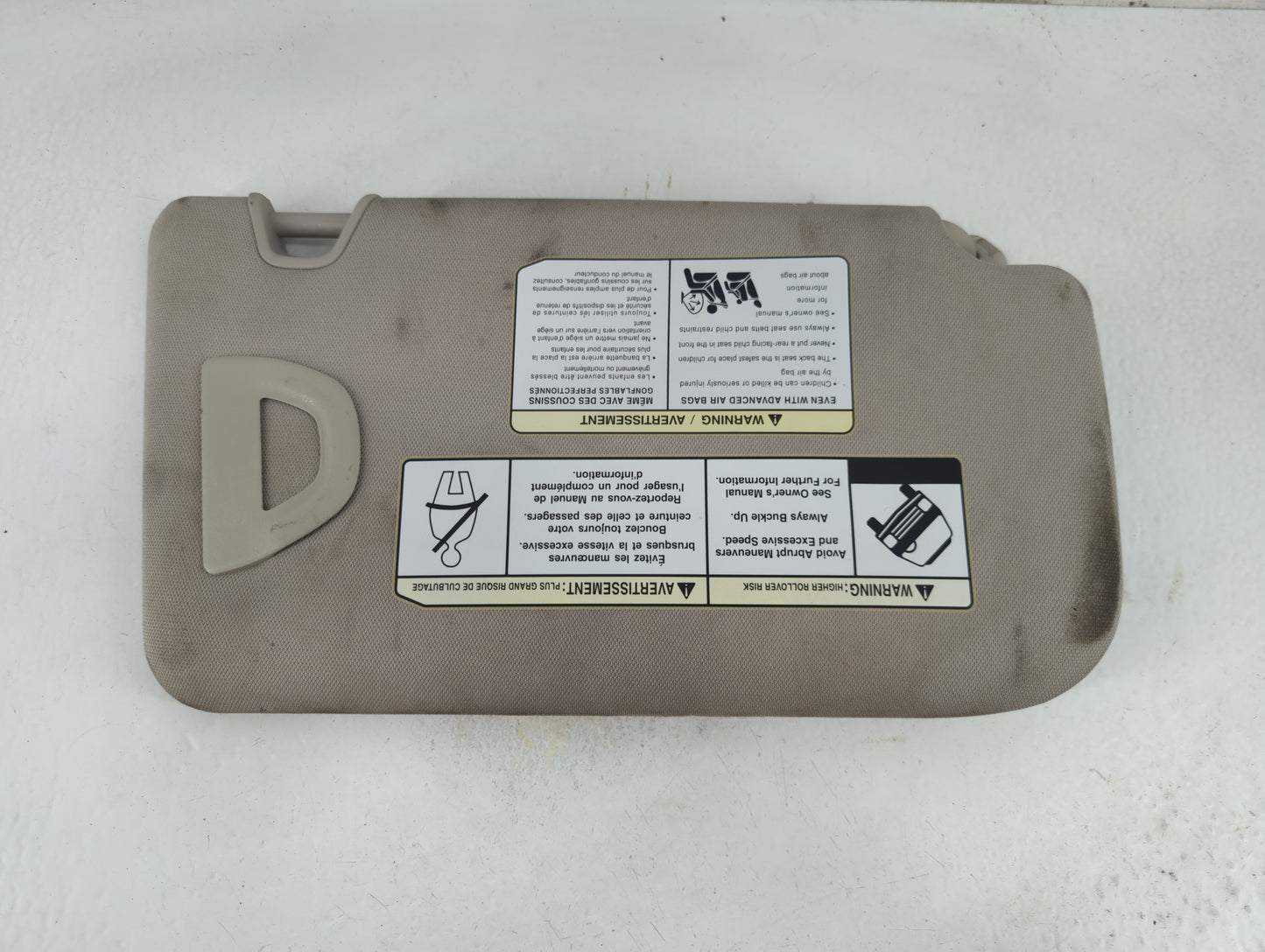 2018-2020 Nissan Rogue Sun Visor Shade Replacement Driver Left Mirror Fits Fits 2018 2019 2020 OEM Used Auto Parts - Oemused