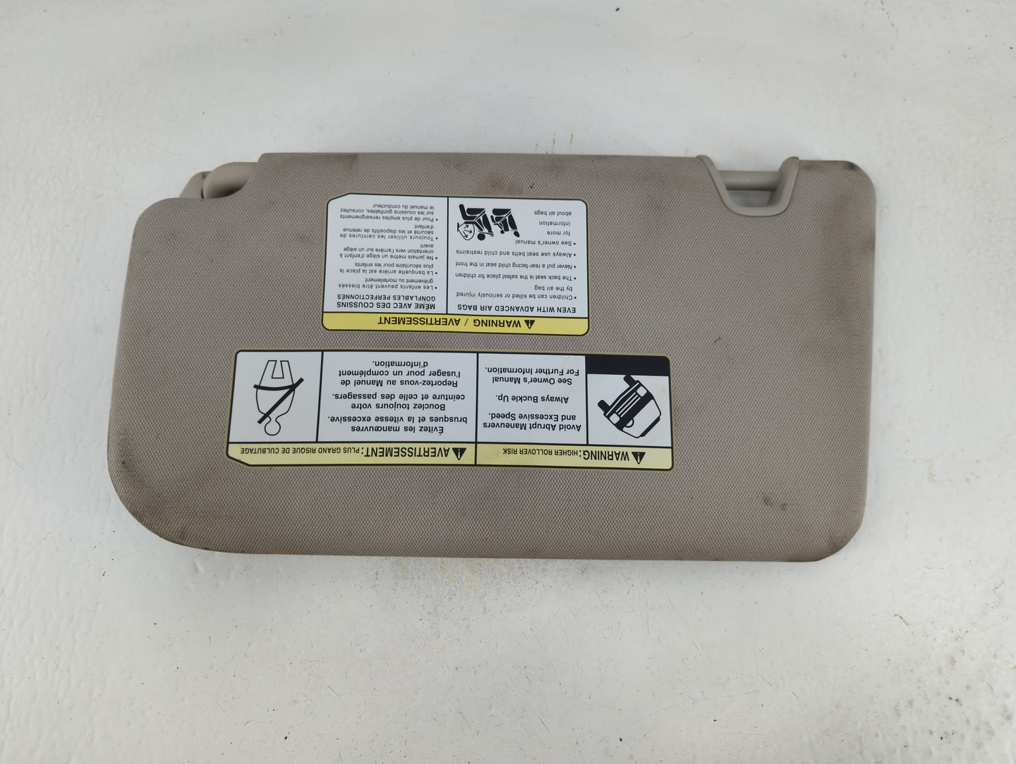 2018-2020 Nissan Rogue Sun Visor Shade Replacement Passenger Right Mirror Fits Fits 2018 2019 2020 OEM Used Auto Parts - Oem