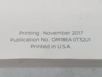 2018 Nissan Rogue Owners Manual Book Guide P/N:OM18EA 0T32U1 OEM Used Auto Parts - Oemusedautoparts1.com
