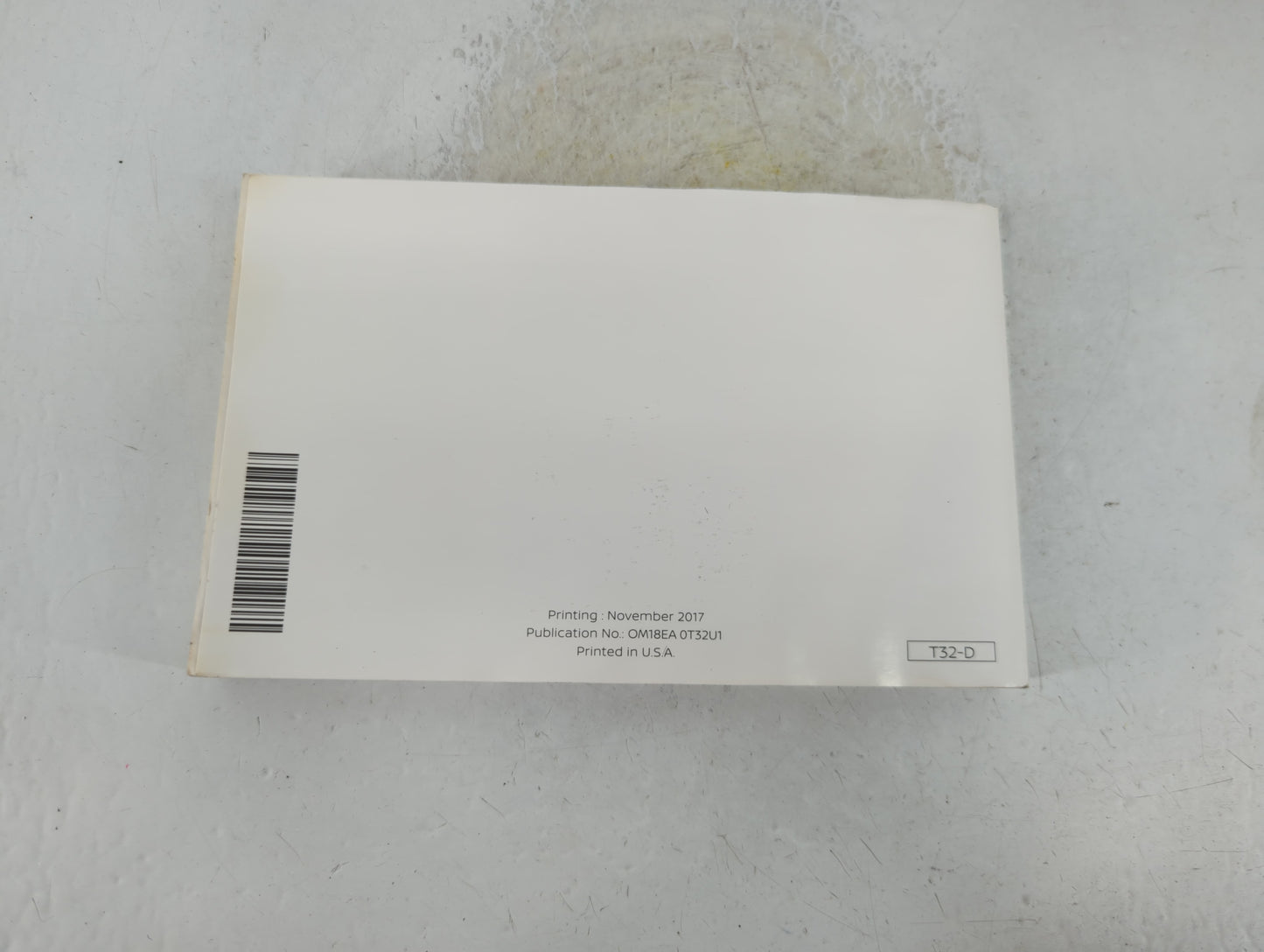 2018 Nissan Rogue Owners Manual Book Guide P/N:OM18EA 0T32U1 OEM Used Auto Parts - Oemusedautoparts1.com