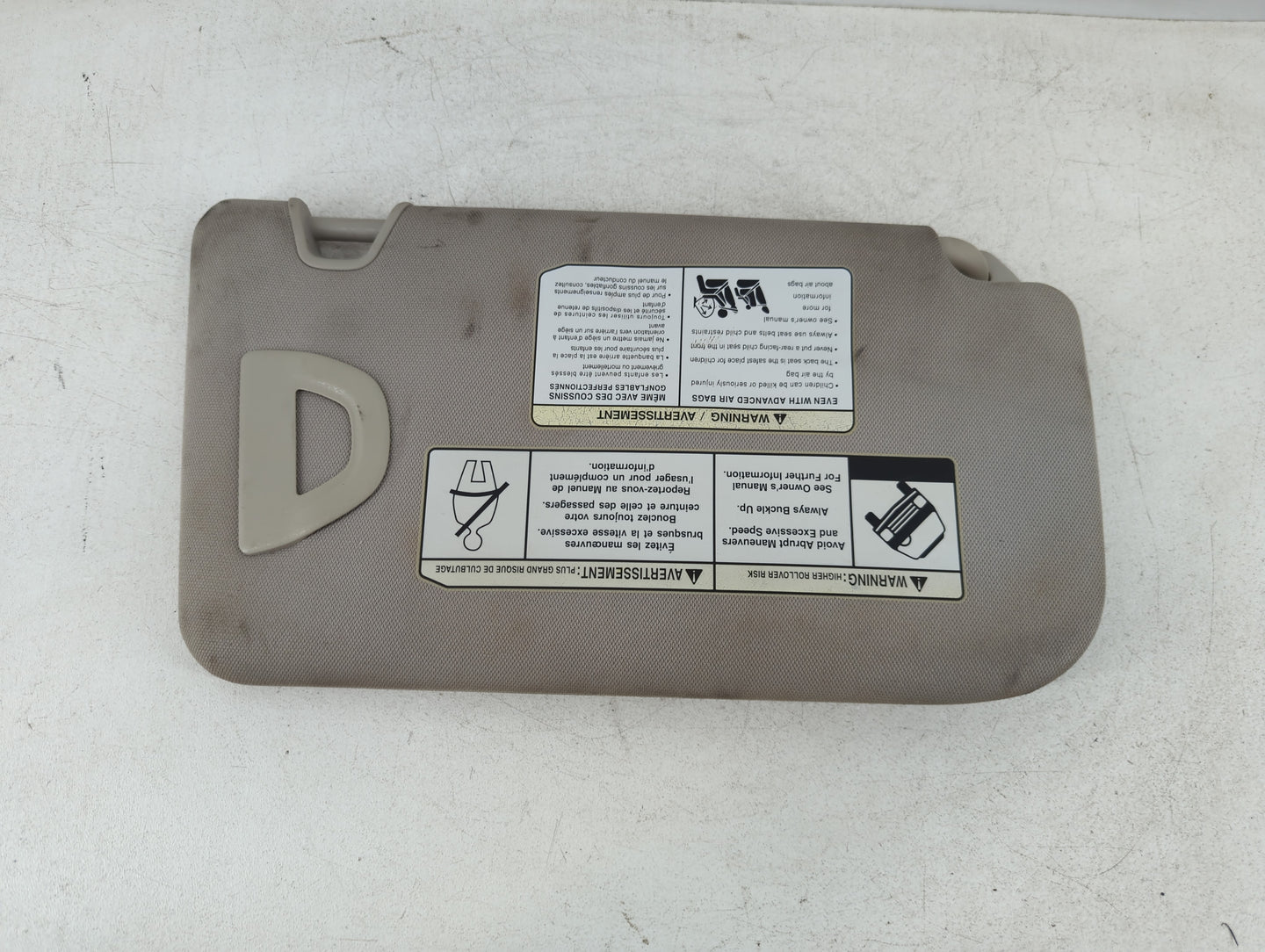 2018-2020 Nissan Rogue Sun Visor Shade Replacement Driver Left Mirror Fits Fits 2018 2019 2020 OEM Used Auto Parts - Oemused