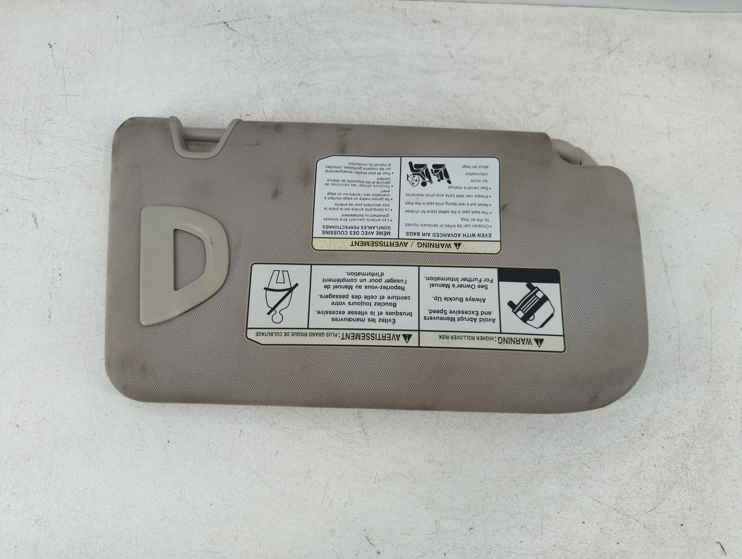 2018-2020 Nissan Rogue Sun Visor Shade Replacement Driver Left Mirror Fits Fits 2018 2019 2020 OEM Used Auto Parts - Oemused